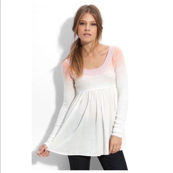 NWT-Free People Babydoll Ombré Sweater/Top